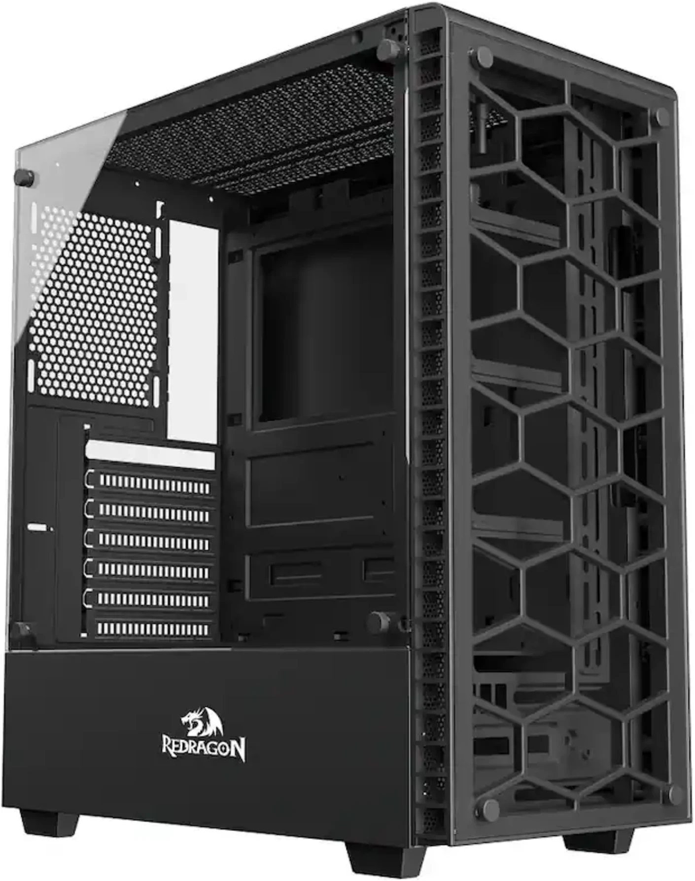 Imagen 0 de Gabinete Gamer Redragon GC-624, Vidrio templado ATX Color Negro