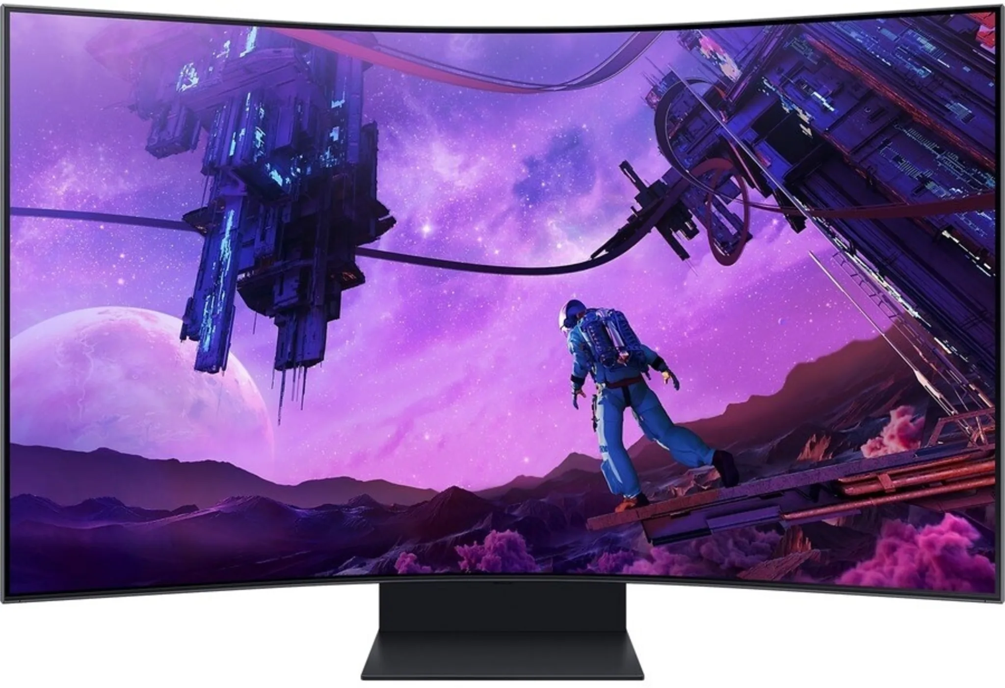 Imagen 5 de Monitor Gamer Curvo Samsung Odyssey ARK UHD 55" 3840x2160 VA 4*HDMI USB BT 165Hz