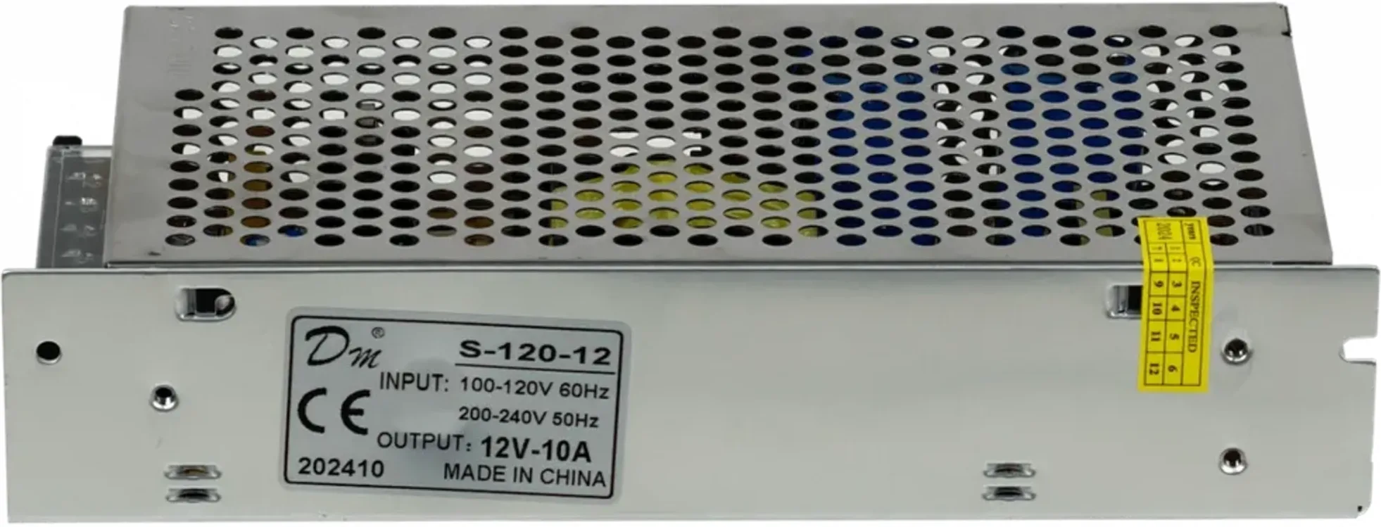 Imagen 1 de HT-120W. 12VDC 10A 120W Fuente Poder Ajustable Regleta interior