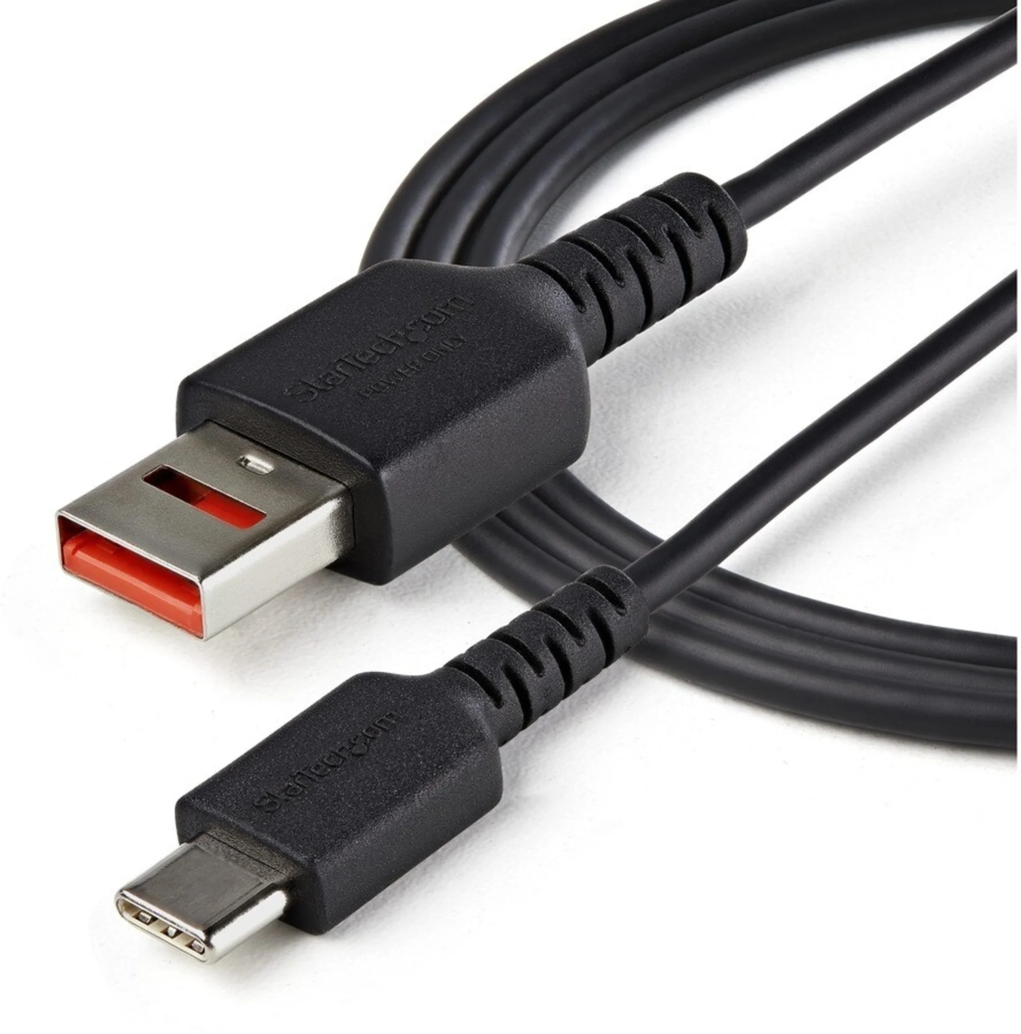 Imagen 1 de Cable Adaptador USB Tipo-A a USB Tipo-C M/M Secure Charge Cable 1m Negro - StarT