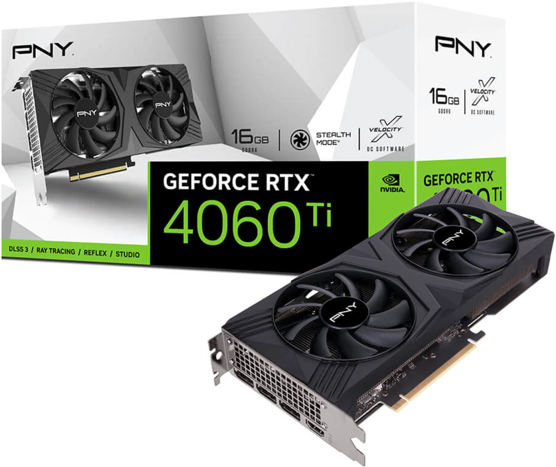Imagen 0 de Tarjeta de Video PNY GF RTX 4060 Ti 16GB GDDR6 3*DP HDMI PCIe4.0 x16 ATX
