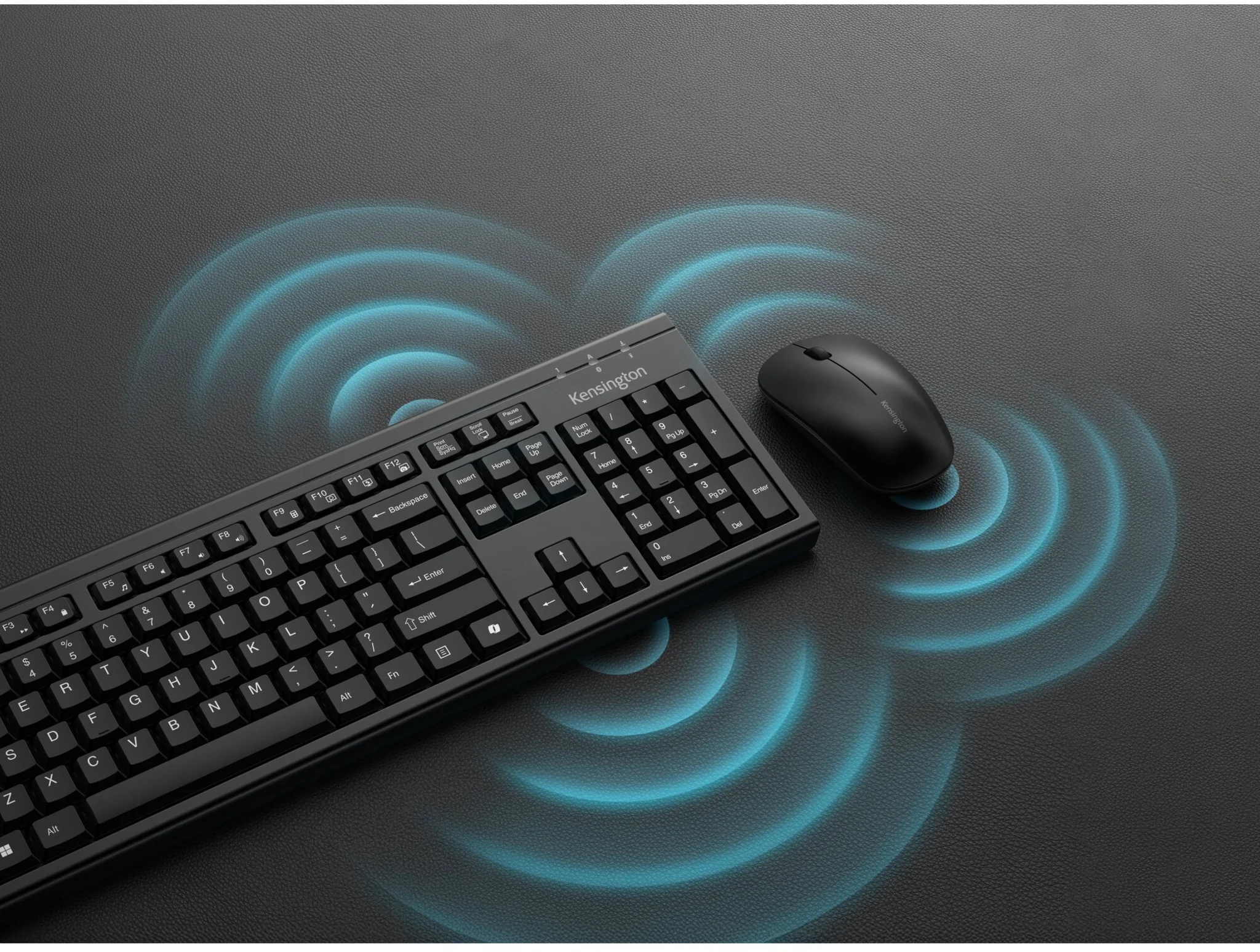 Imagen 13 de Kit Teclado Mouse Inalámbrico Kensington K75560ES Recargable Español RF Bt Negro