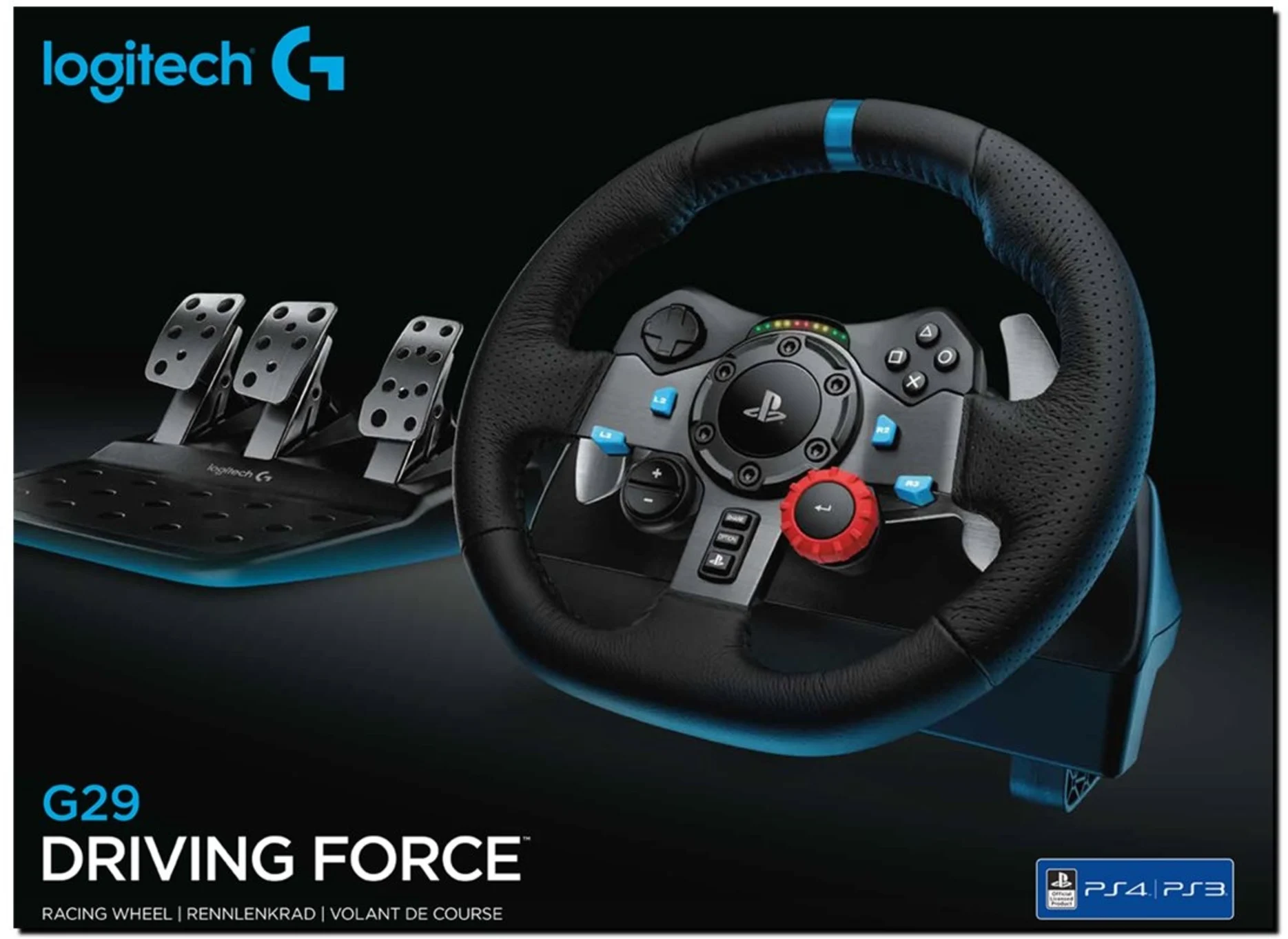 Imagen 1 de Volante + Pedestal de Carrera Logitech Driving Force Racing Wheel USB2.0 PS3/PS4