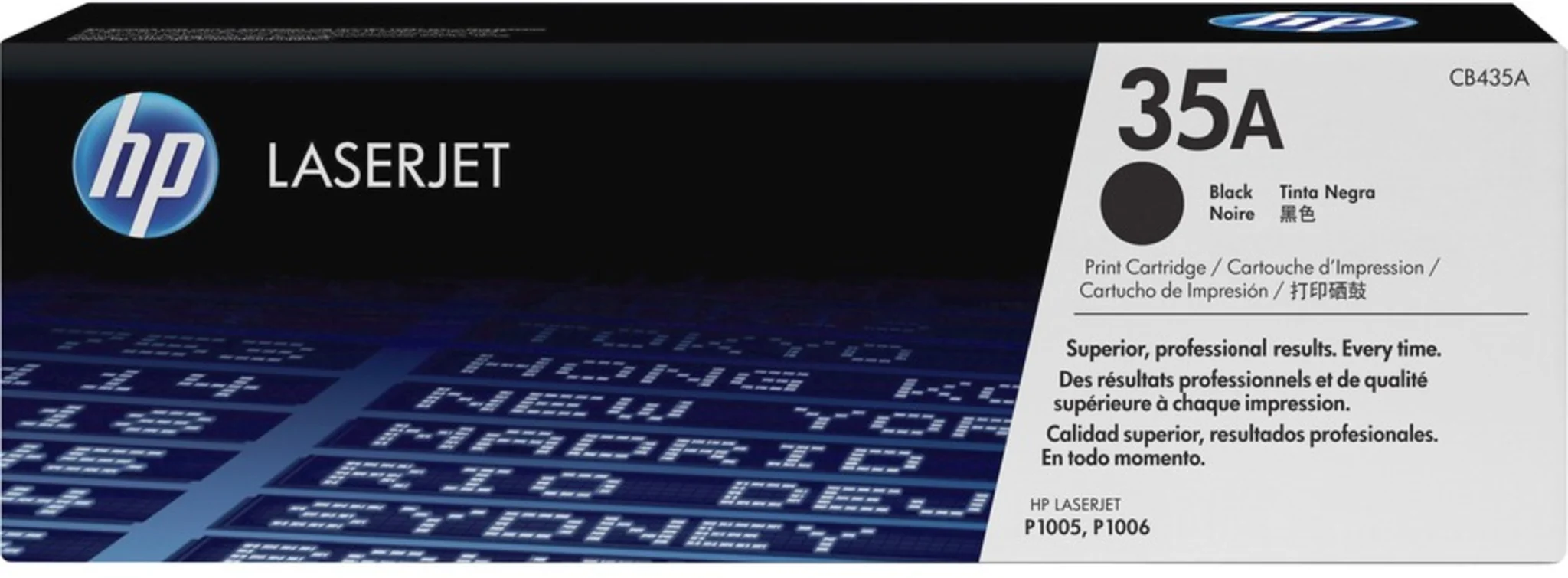 Imagen 0 de Tóner HP 35A Color Negro p/LaserJet P1005, P1006, aprox 1500 Páginas