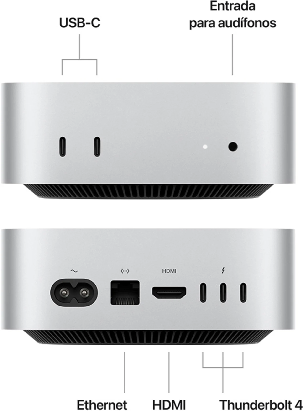 Imagen 7 de MU9D3CI/A Mac mini M4 10C/ GPU 10C/ 16GB RAM/ 256GB