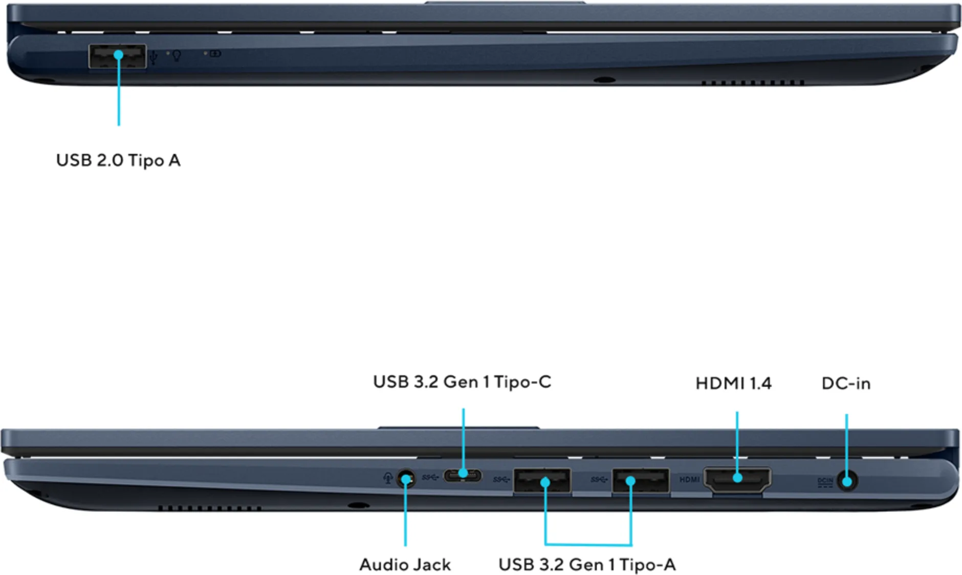 Imagen 4 de Notebook Asus Vivobook 14 X1404VA-NK758W I5-1334U RAM 16GB SSD 512GB 14" W11H