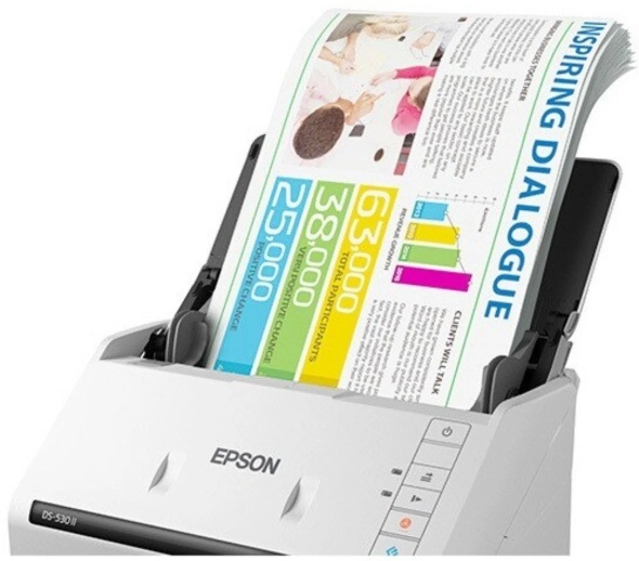 Imagen 5 de Escáner de Escritorio Epson WorkForce DS-530 II Dúplex 600dpi Alim 50 Pág USB3.0