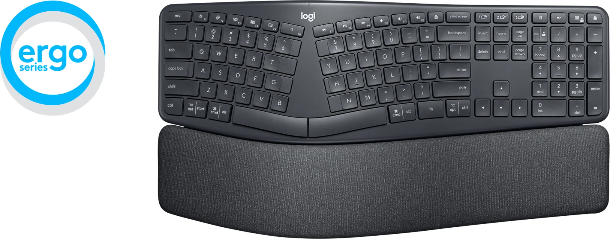 Imagen 3 de Teclado Inalámbrico Ergonómico Logitech Ergo K860 RF+Bluetooth Español Negro