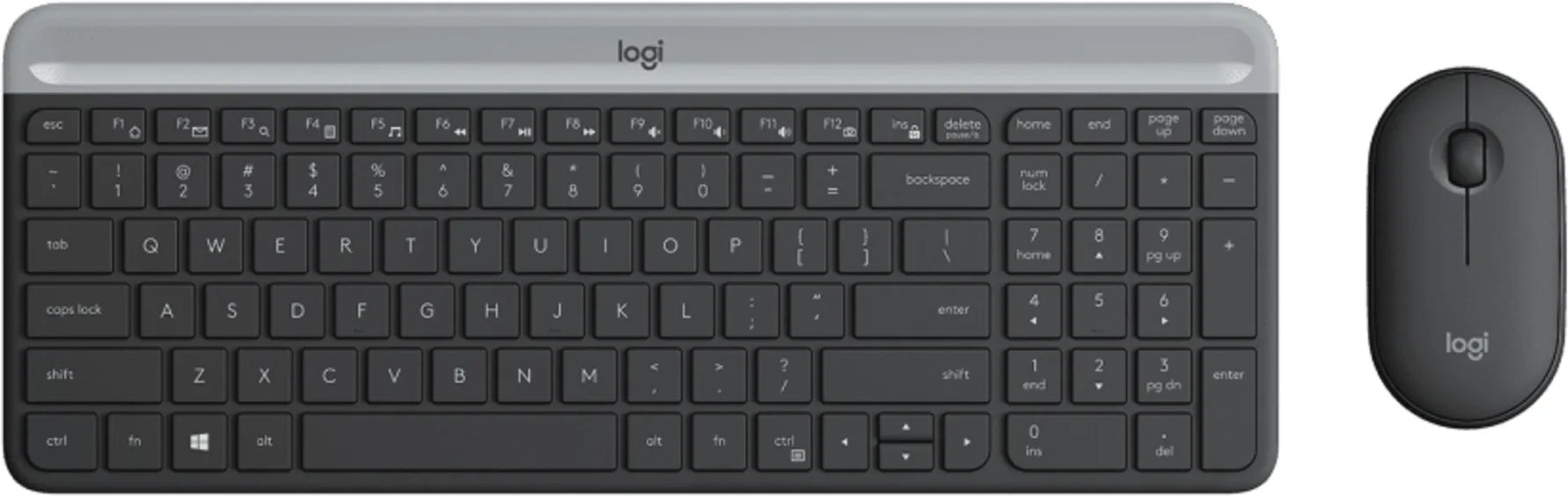 Imagen 0 de Kit Teclado Mouse Inalámbrico Logitech Slim MK470 2.4Ghz USB Negro