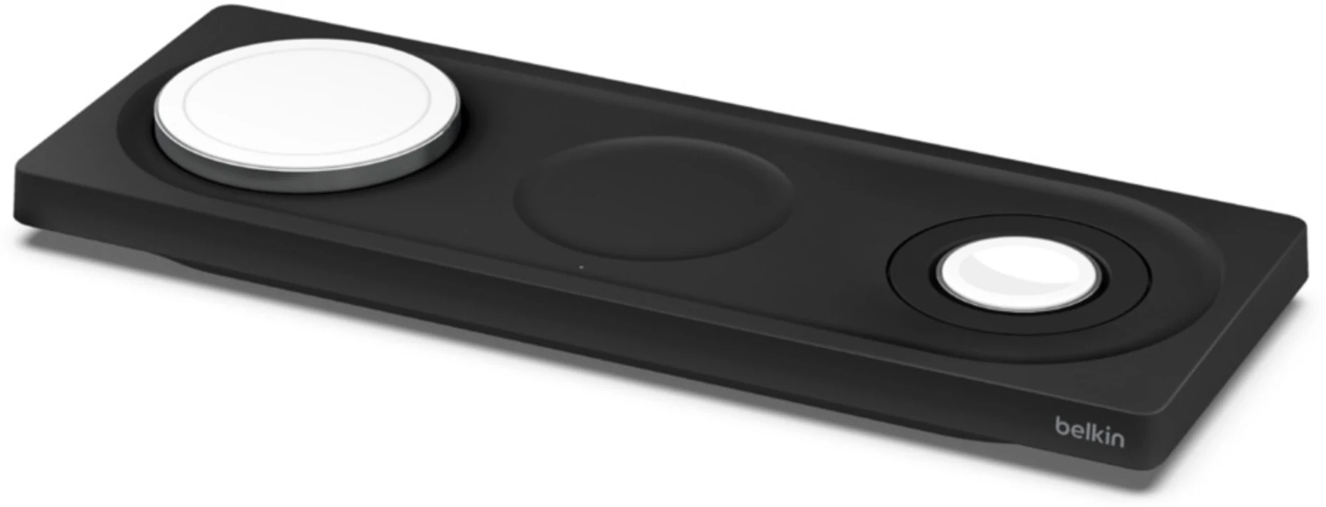 Imagen 2 de Base de carga 3 en 1 plana BoostCharge Pro MagSafe Certificado con carga hasta 15W Belkin negra