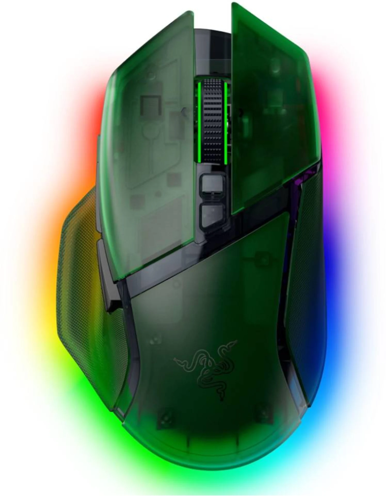 Imagen 0 de Razer Basilisk - Mouse - Wireless - Phantom Green - V3 Pro 35K - Ergonomic