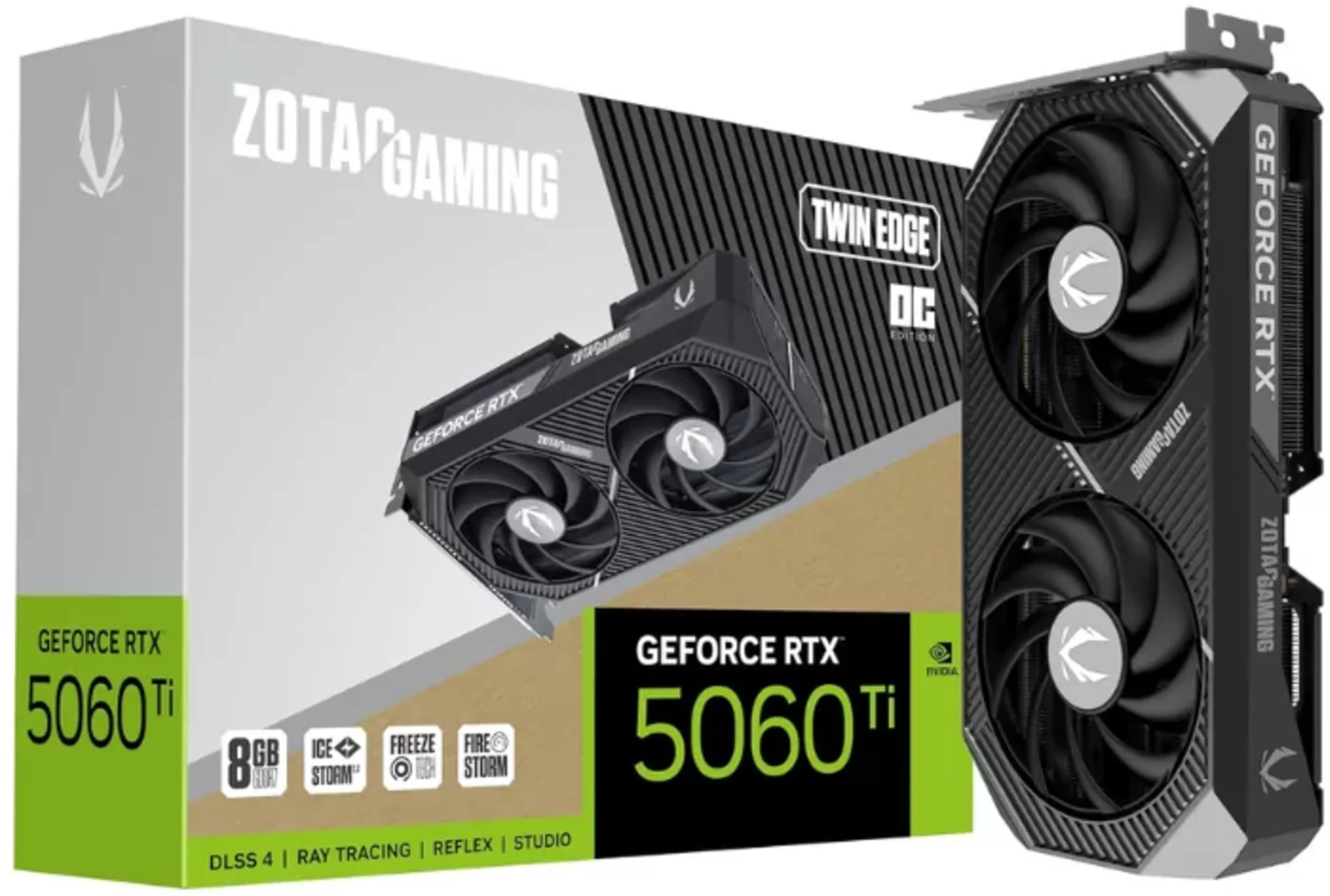 Imagen 0 de Tarjeta de Video Zotac GAMING GF RTX 5060 Ti Twin Edge OC 8GB GDDR7 3*DP 1*HDMI