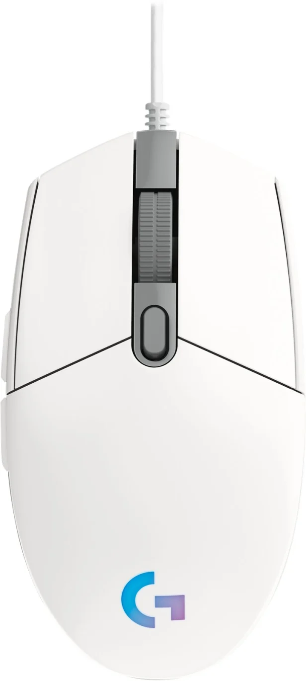 Imagen 2 de Mouse Gamer Alámbrico Logitech G203 RGB 6 Botones 8000dpi USB Blanco