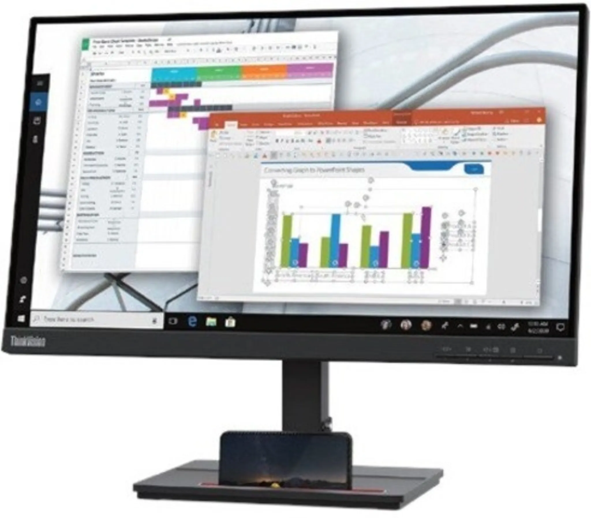 Imagen 3 de Monitor Lenovo S22e-20 21.5" FHD 1920*1080 LED VA HDMI VGA 6ms 75Hz