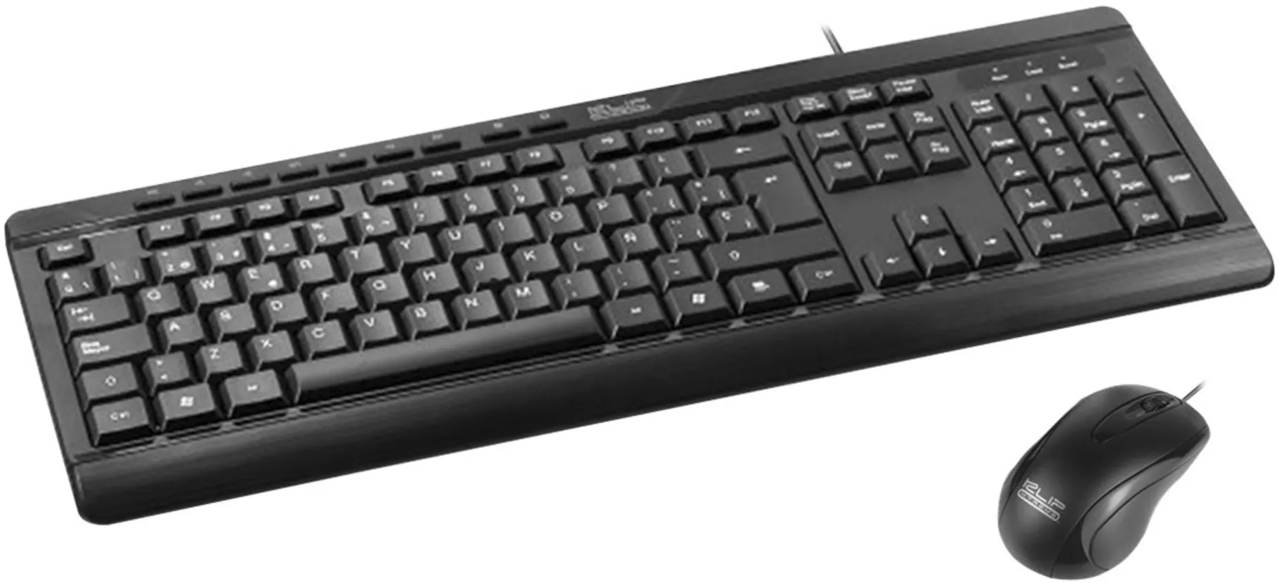Imagen 0 de Kit Teclado Mouse Alámbrico KlipXtreme KCK-251S DeskMate USB Español c/Negro