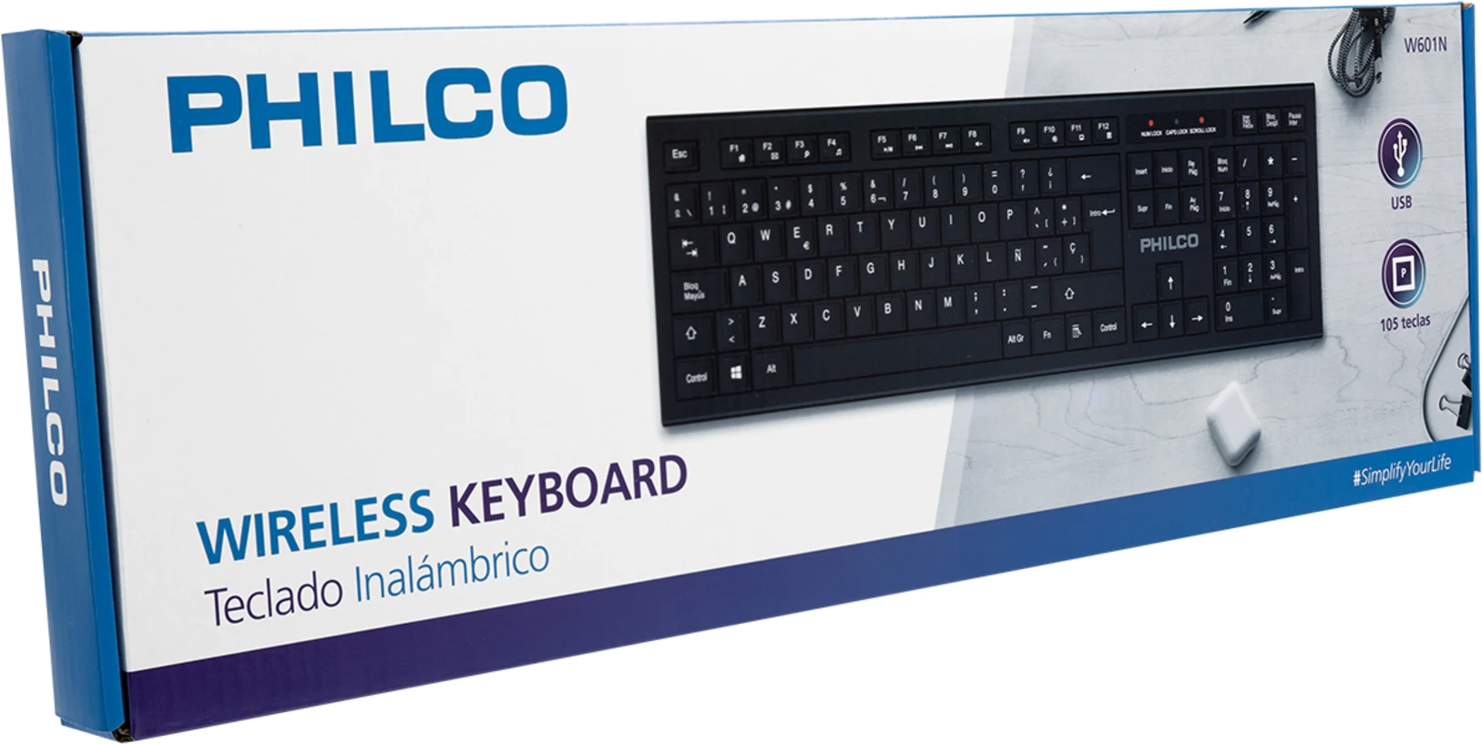 Imagen 0 de Philco Wireless Keyboard (W601N)
