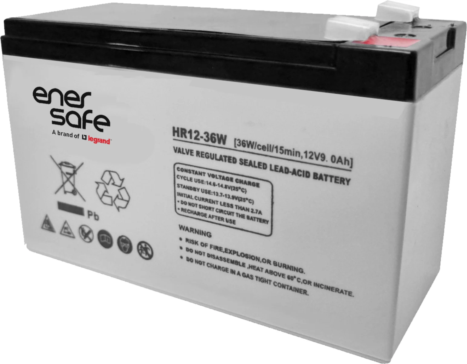 Imagen 0 de Bateria  Enersafe HR 12V 7AH , plomo acido, libre mantenimiento, esperanza de vi