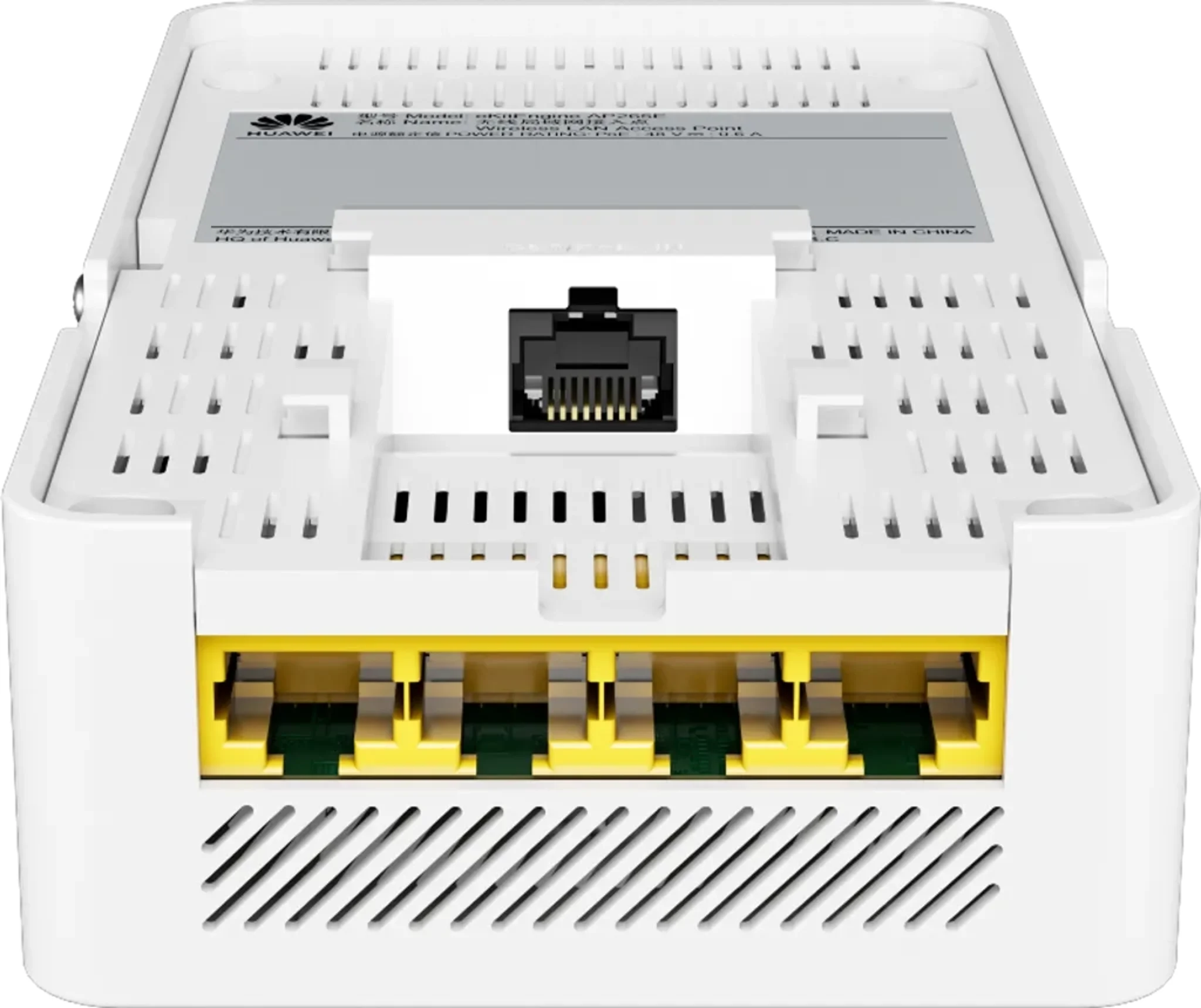 Imagen 4 de AP265E. AP de pared Huawei eKit Wifi 6 con velocidad de 2.975 Gbps con doble banda se recomienda para 64 usuarios concurrentes cuenta con 4 puerto de 1GE y un alcance optimo de 13m