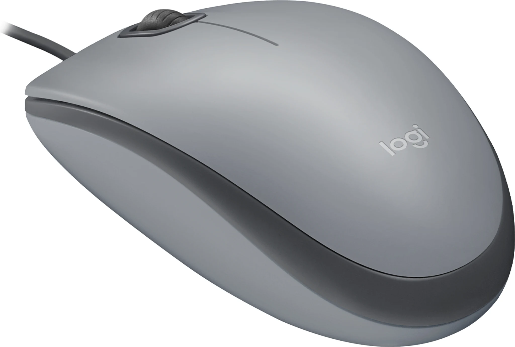 Imagen 1 de Mouse Alámbrico Logitech M110, Óptico 1000dpi 3 Botones Cable USB 1.8mts Gris