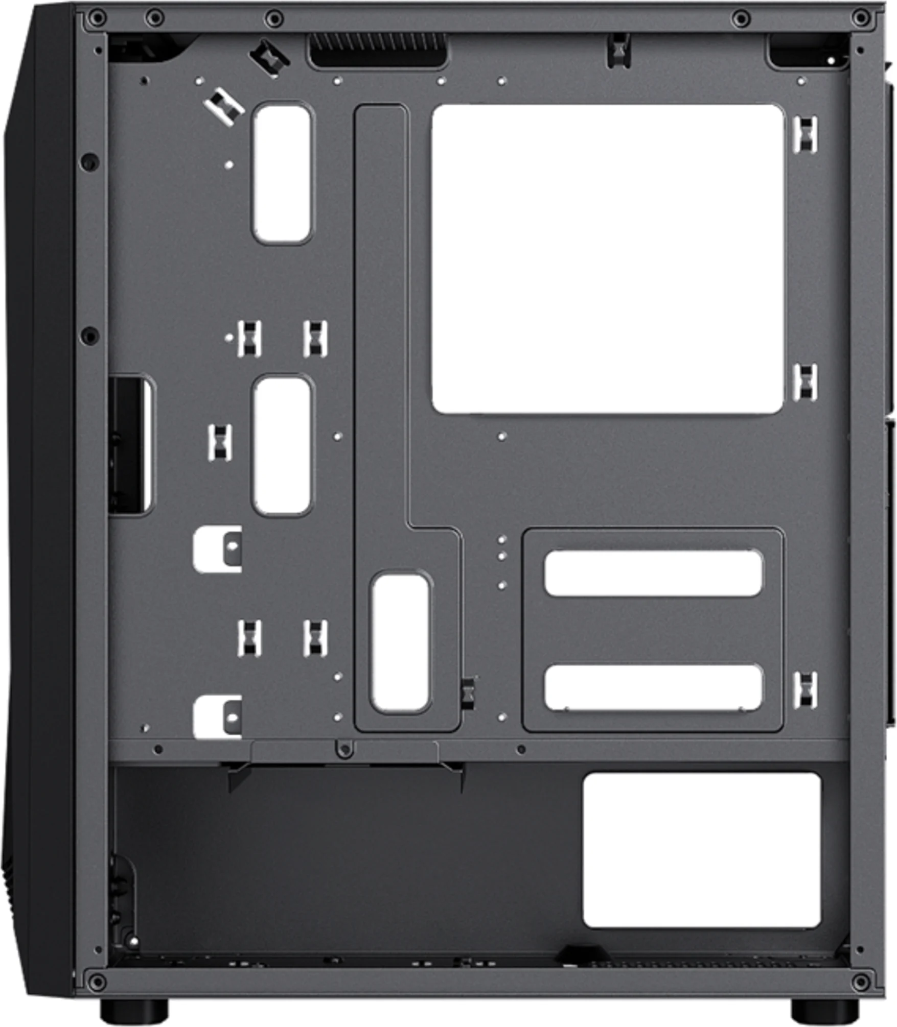 Imagen 7 de Gabinete Gamer EsGaming F22-BK Incluye 4 Ventiladores 120mm ARGB sin Fte ATX