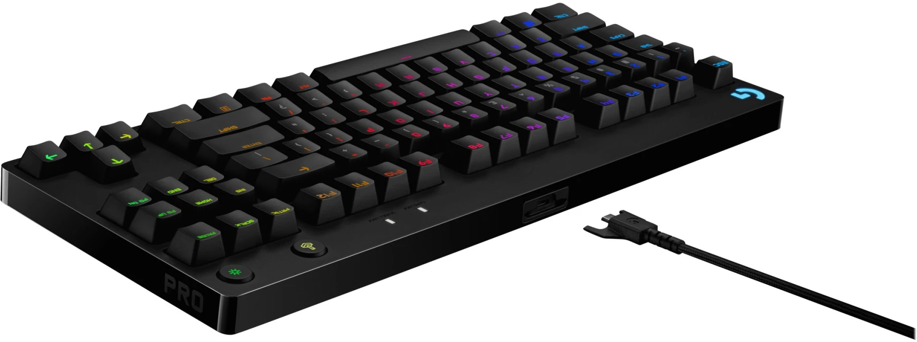 Imagen 16 de Teclado Gamer Alámbrico Logitech G Pro RGB Mecánico Switch GX Blue Color Negro