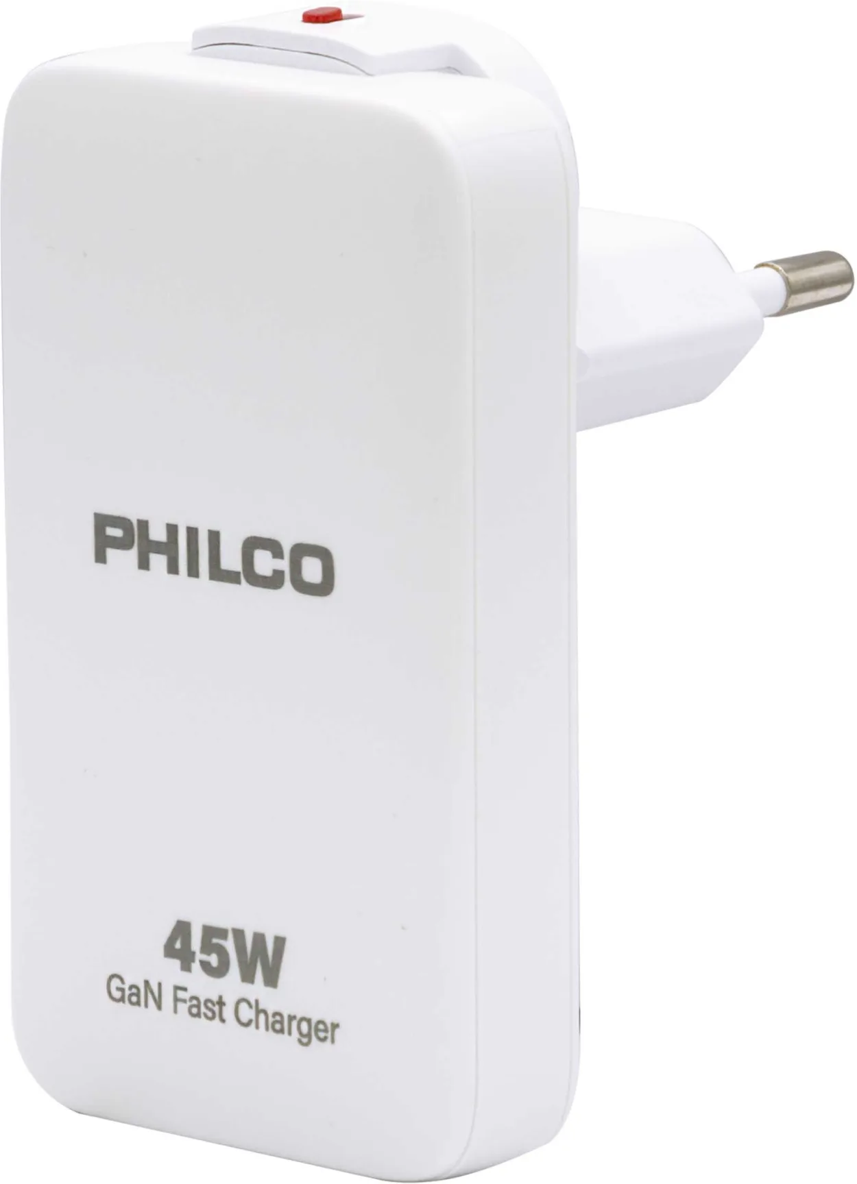 Imagen 2 de Cargador Celular USB-A/C 45W Ultra Plano - Philco