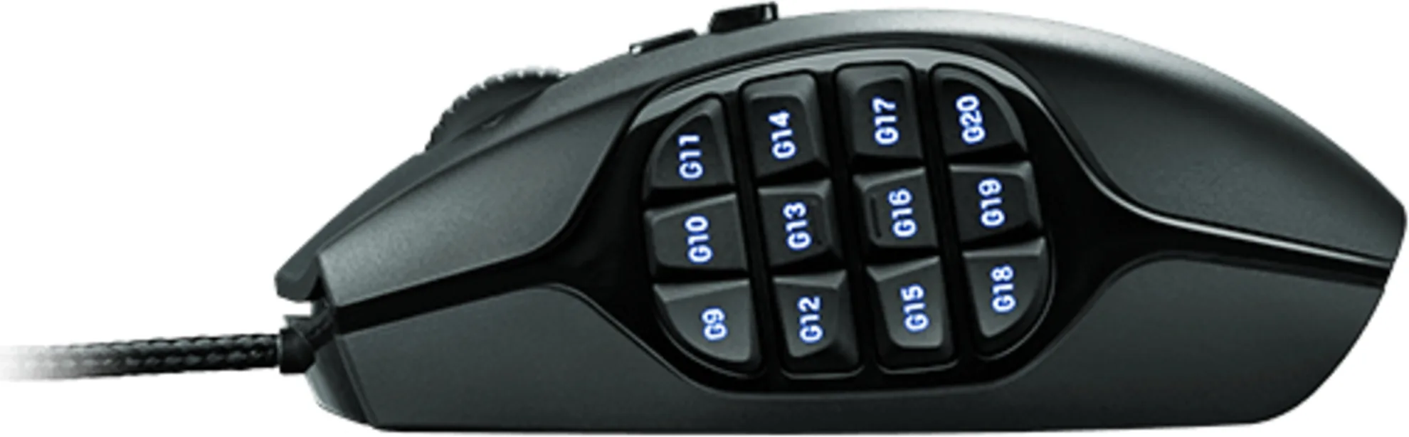 Imagen 3 de Mouse Gamer Alámbrico Logitech G600 MMO 8200dpi 20 Btns RGB Cable USB 2mts Negro