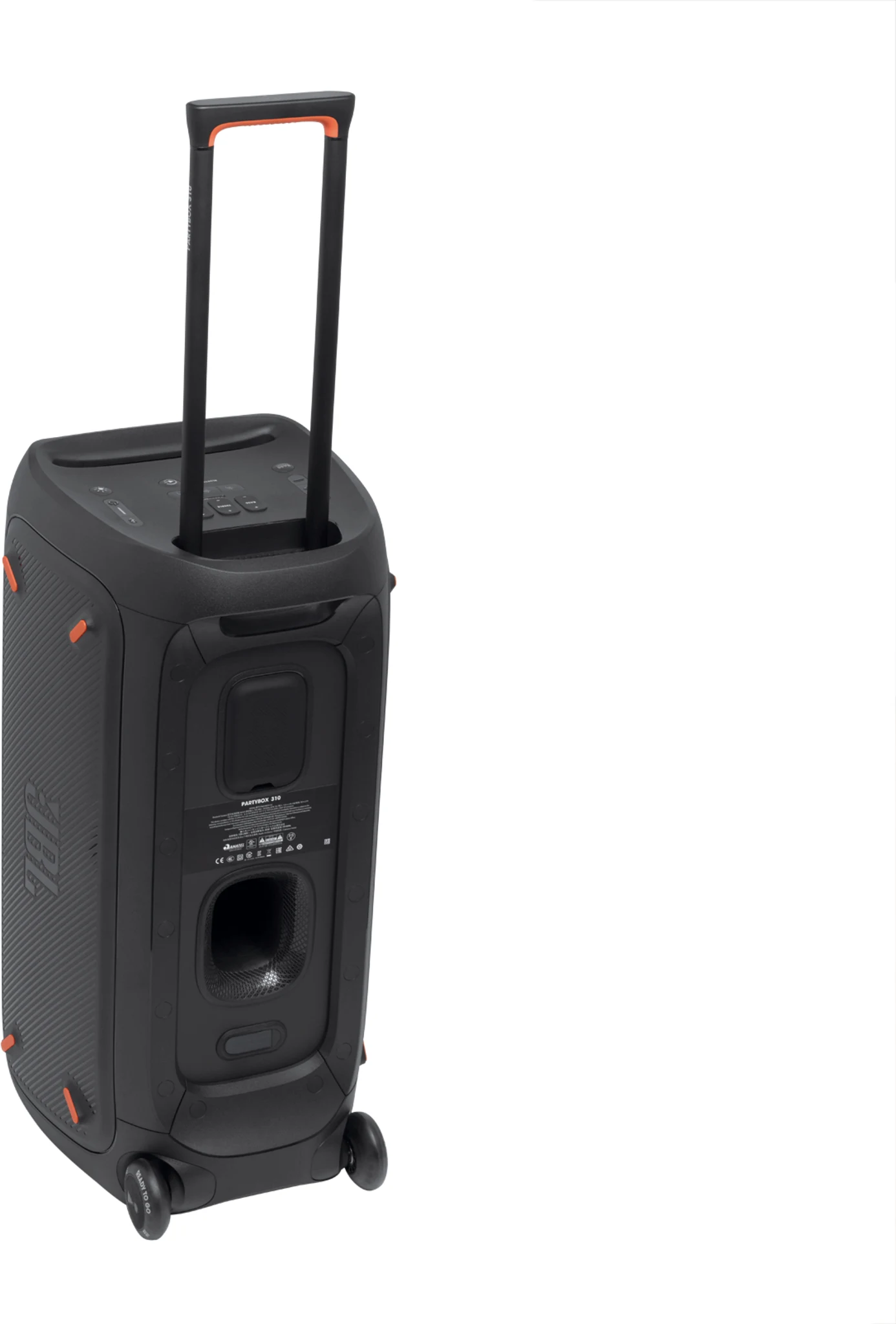 Imagen 4 de Parlante JBL Partybox 310, Bluetooth 240Vatios 2 vias Color Negro 