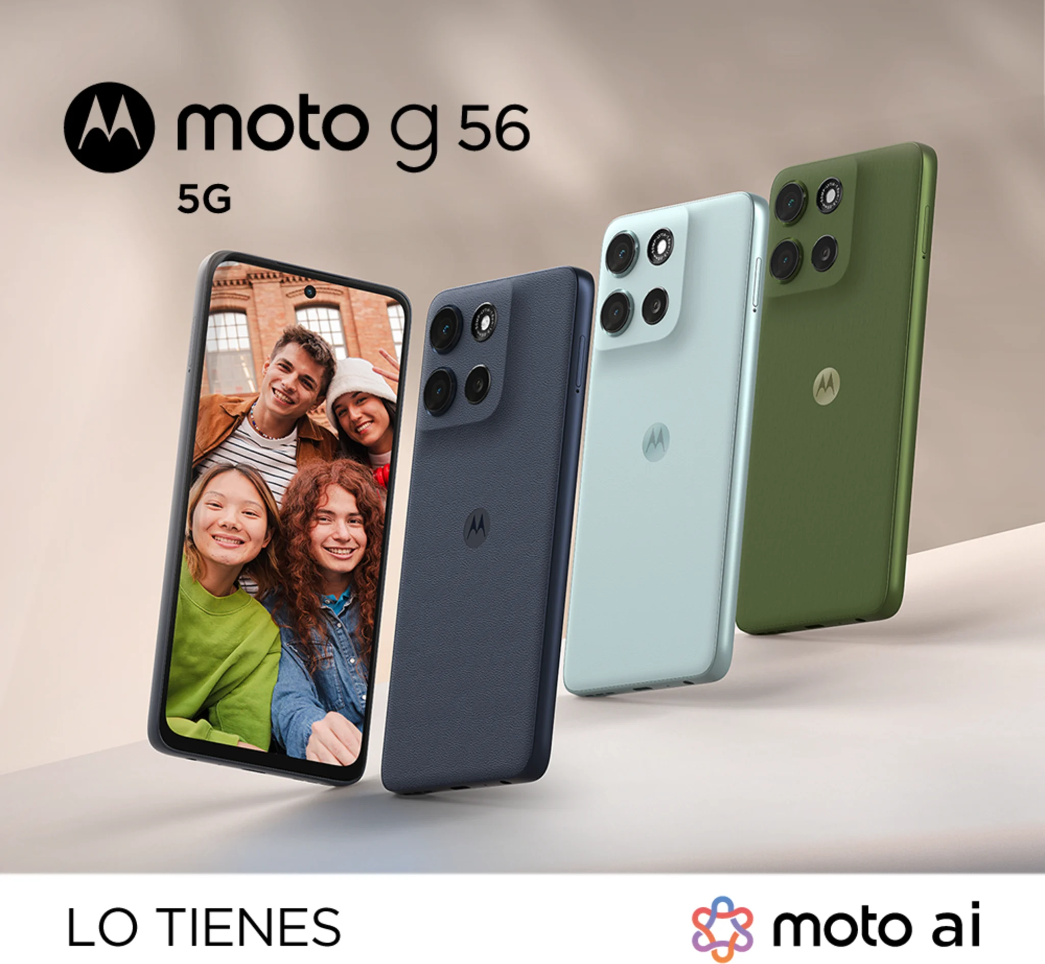 Imagen 1 de Celular Motorola Moto G56 256GB RAM 8GB 50MP 6.72' Gris