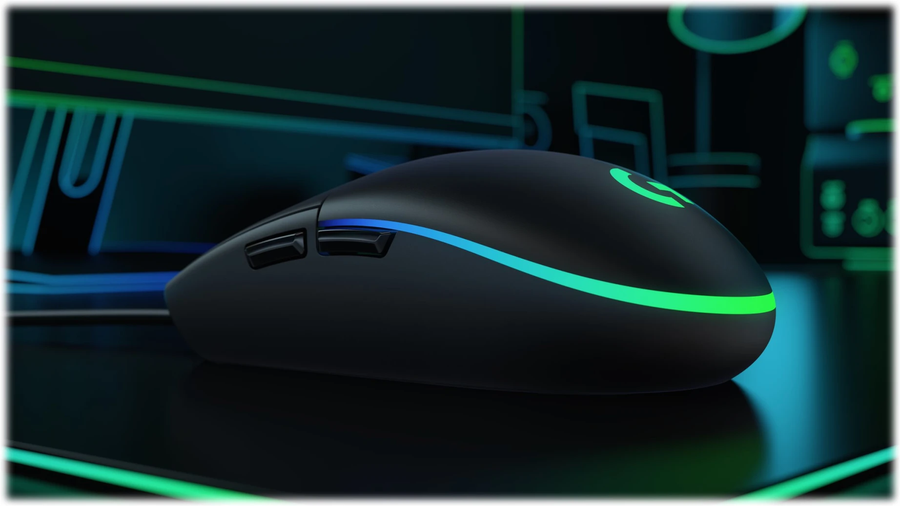 Imagen 1 de Mouse Gamer Alámbrico Logitech G203 RGB 6 Botones 8000dpi Programables USB Negro