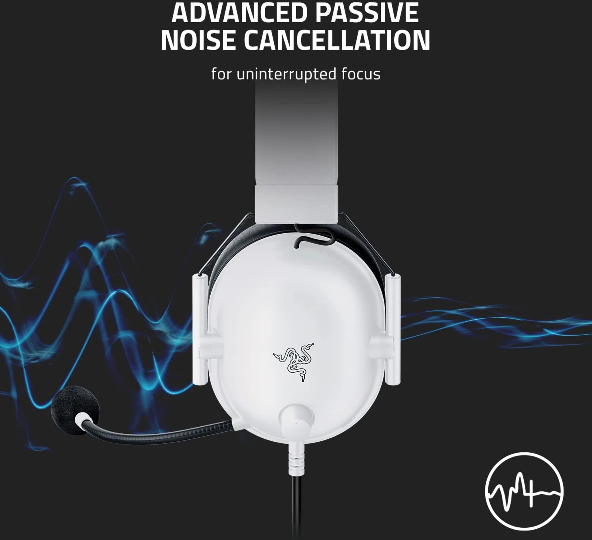 Imagen 3 de Audífonos Gamer Alámbricos Razer BlackShark V2 X, Sonido Envolvente 7.1 White