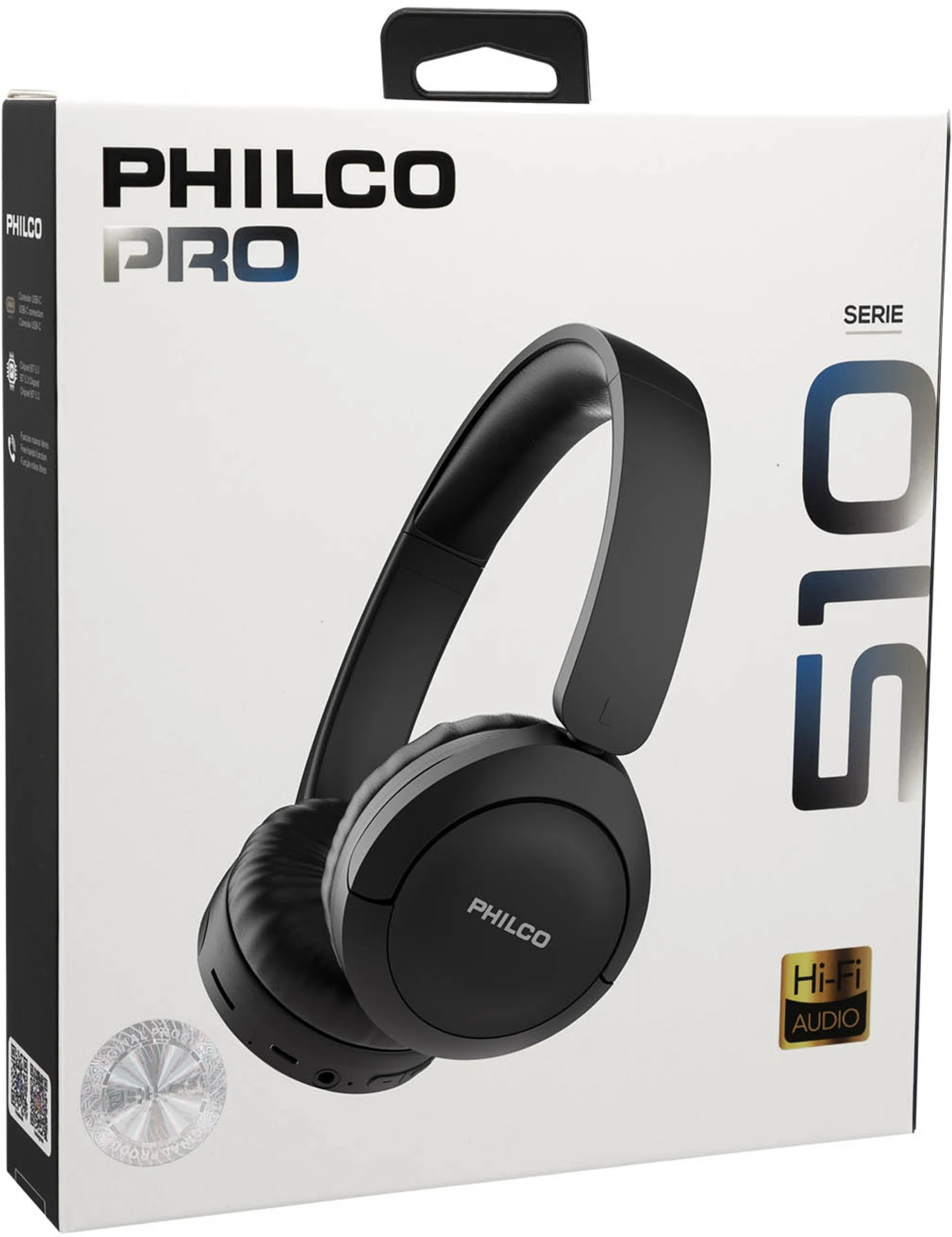 Imagen 2 de EL510B AUDIFONO BT PHILCO PRO EL510 NEGRO