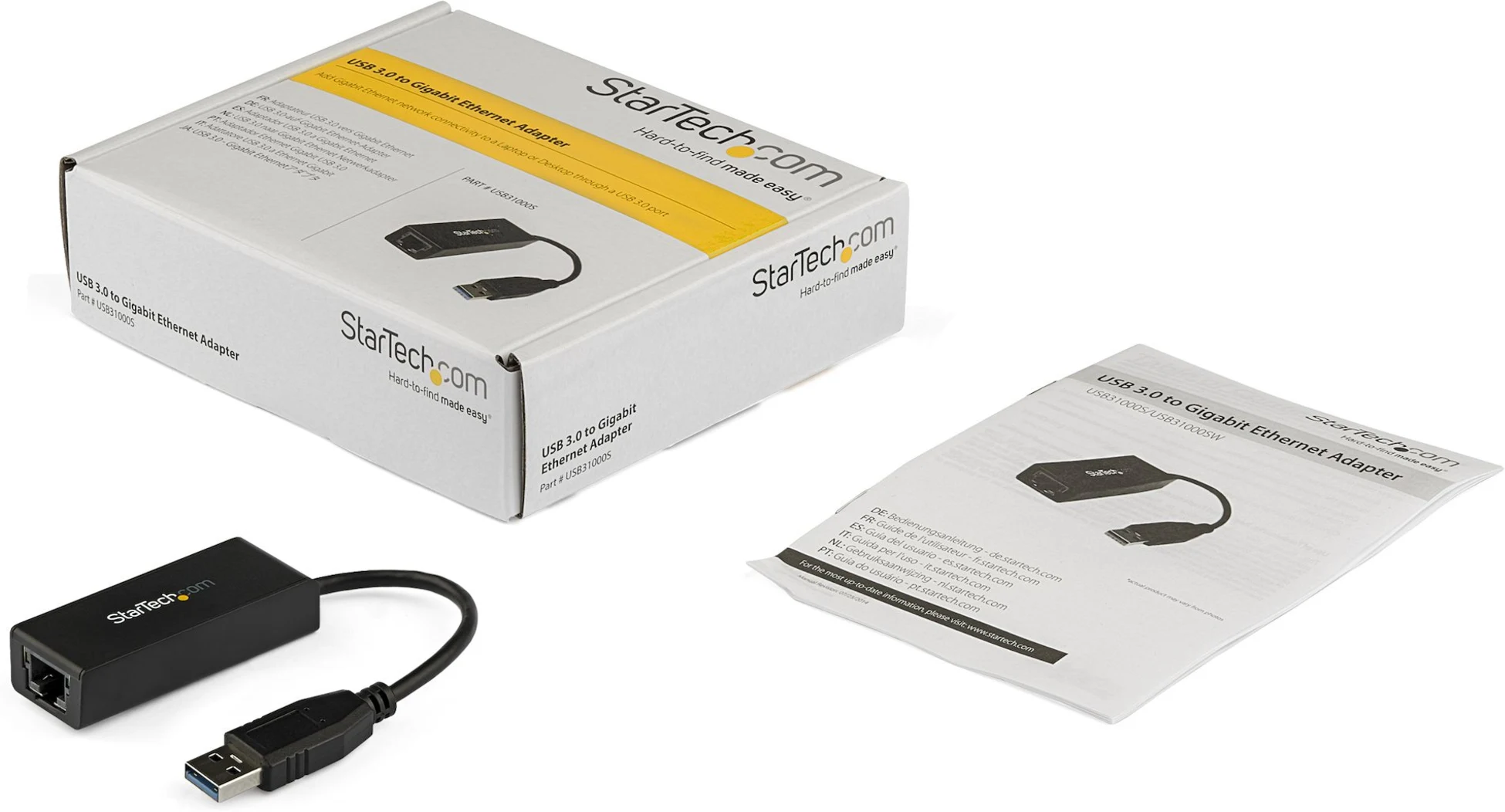 Imagen 4 de Adaptador USB 3.0 a Red Gigabit Ethernet RJ-45 Negro - Startech 