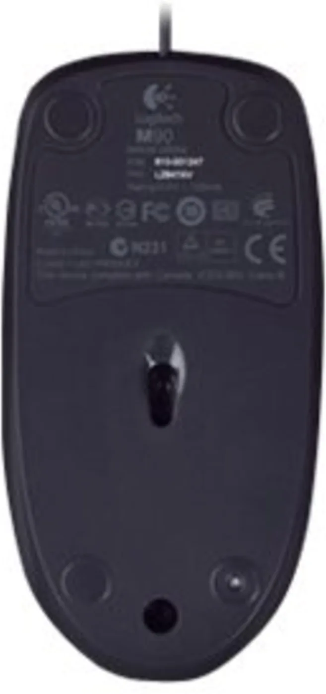 Imagen 4 de Mouse Alámbrico Logitech M90 Óptico 1000dpi USB color negro (Reacondicionado)