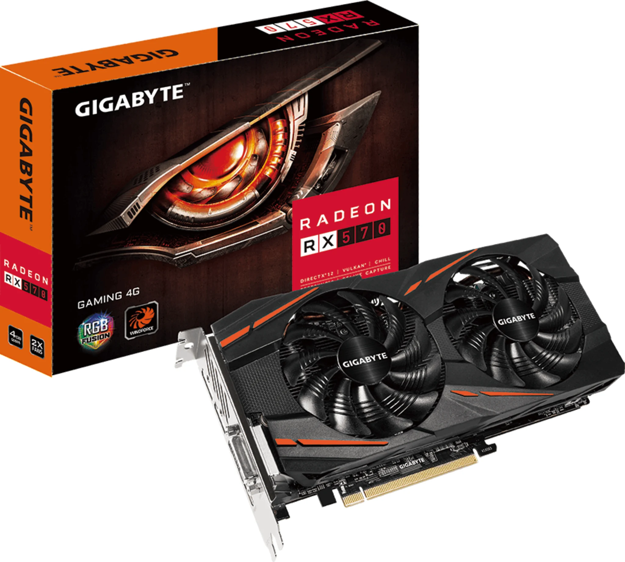 Imagen 0 de Gigabyte Radeon RX 570 Gaming 4G [GV-RX570GAMING-4GD]