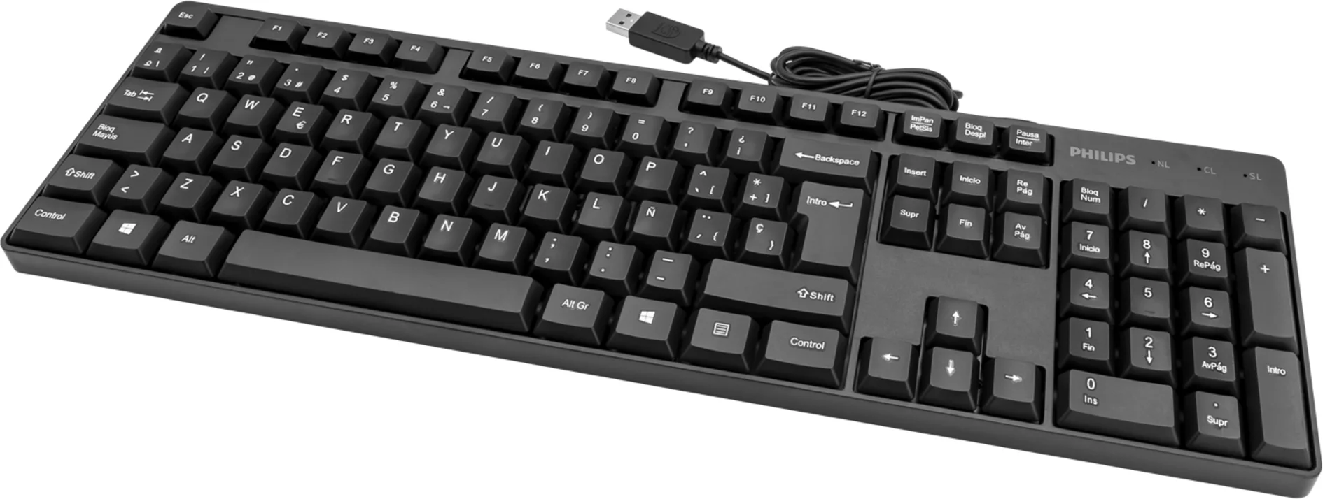 Imagen 1 de SPK6254 TECLADO ALAMBRICO PHILIPS
