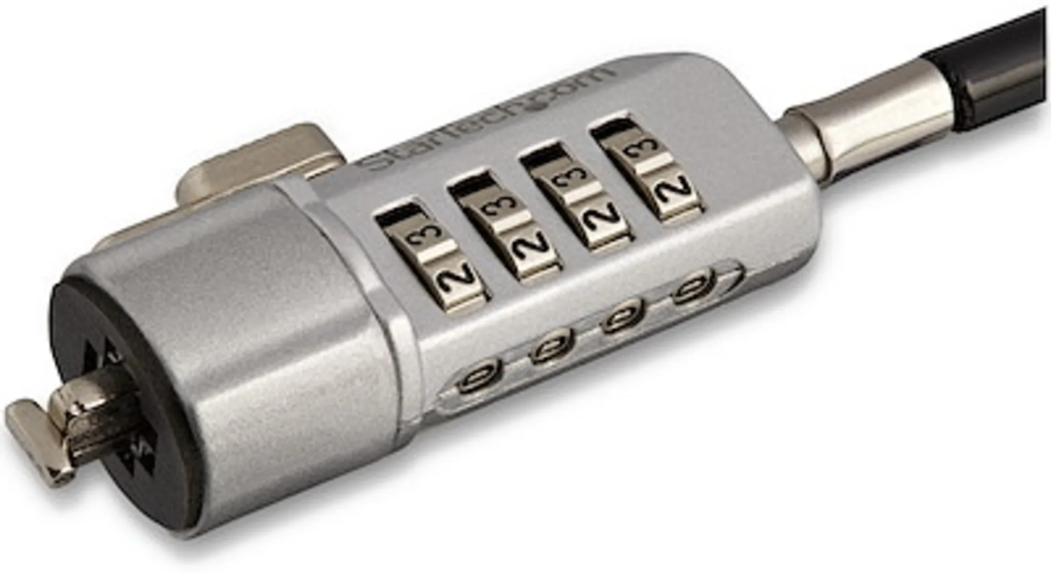Imagen 1 de Cable de Seguridad StarTech Candado combinacion 4 Digitos 1.8 mt PC/Laptop Negro