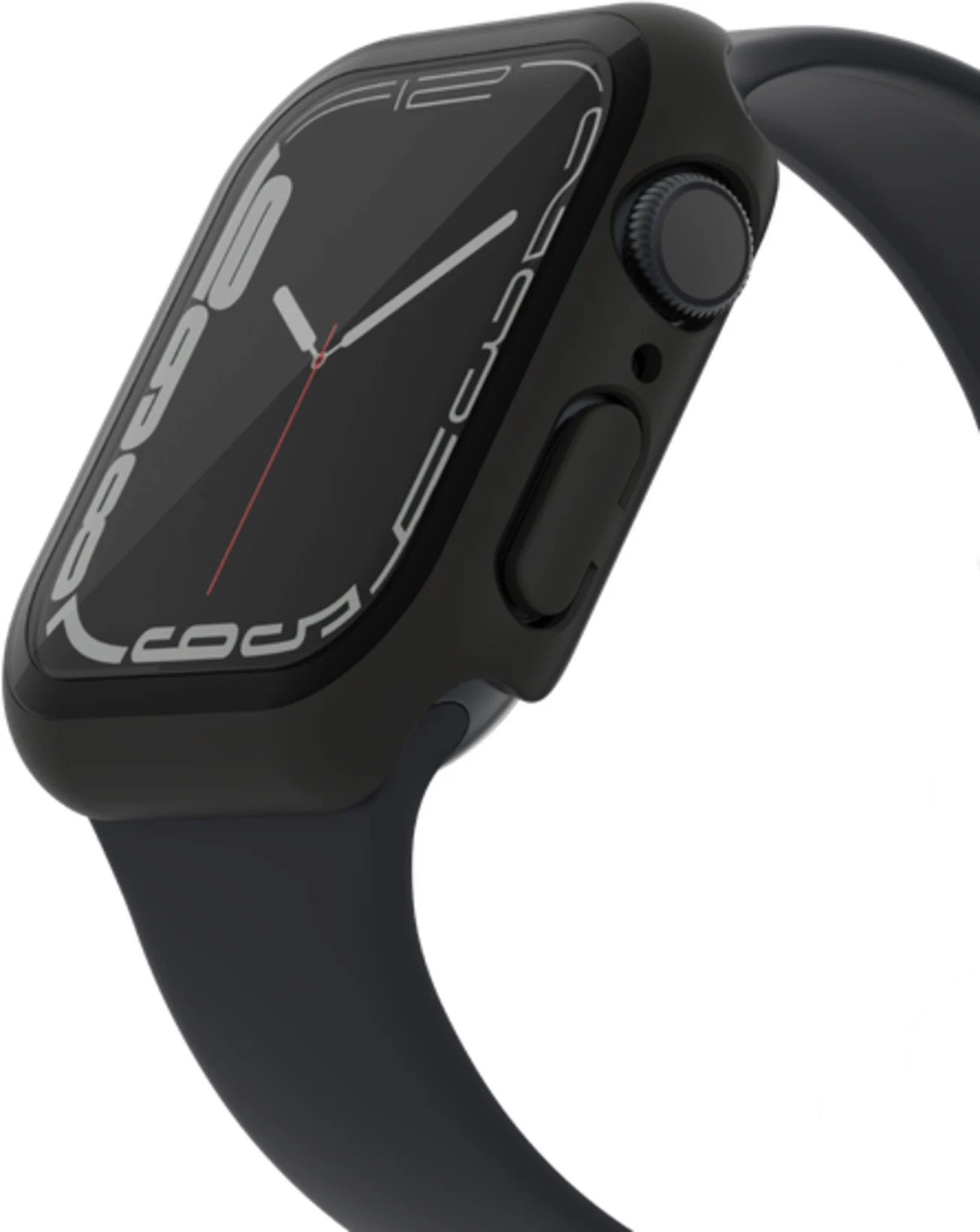 Imagen 3 de Bumper Belkin TemperedCurve 2-in-1 para Apple Watch Series 8 (45mm, Negro)