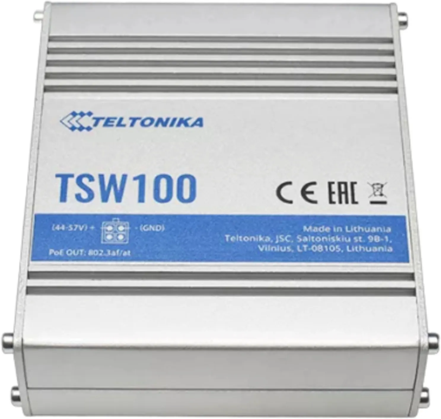 Imagen 0 de Teltonika TSW100  industrial 5-1000 no-admin 4-poe 120W