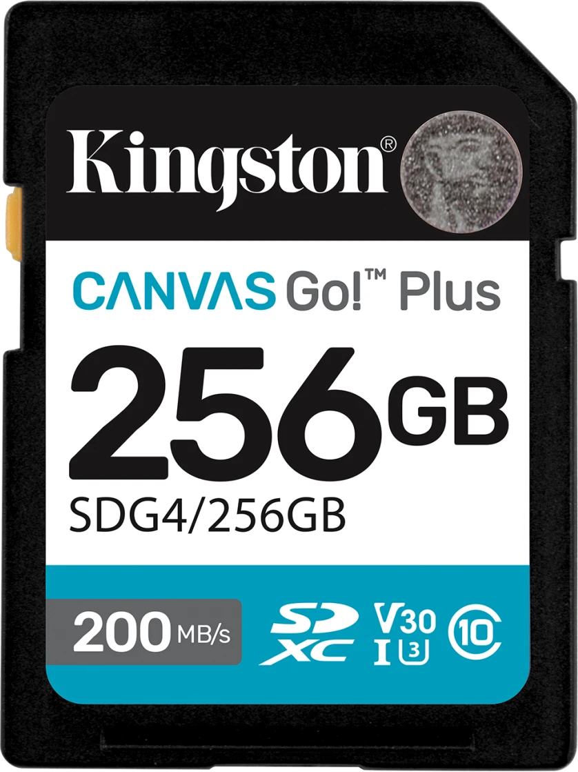 Imagen 0 de Memoria SDXC 256GB Kingston Canvas Go Plus Gen4 CL10 UHS-I V30 L200MBs/E160MBs