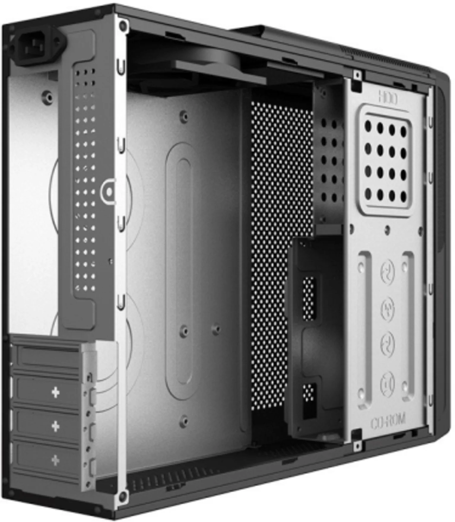 Imagen 4 de Gabinete PC Clio S-613 Fuente 600W Micro ATX Mini-ITX USB 3.0*1 USB-C*1 Negro