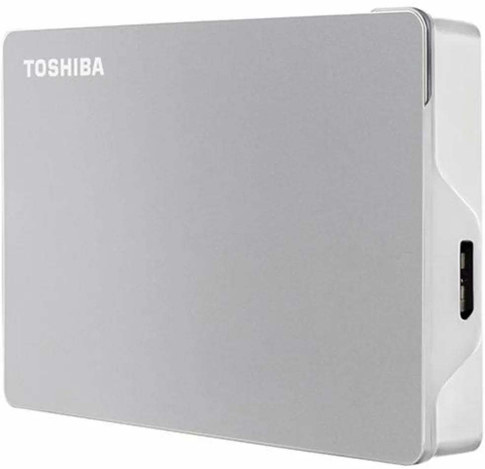 Imagen 2 de Disco Duro Externo Toshiba Canvio Flex 4TB PLATA Cable USB-C a Ent micro-B Plata