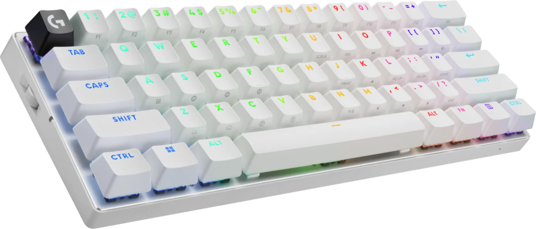 Imagen 2 de Teclado Gamer Inalámbrico Logitech PRO X60 Inglés Switch Táctil RGB Color Blanco
