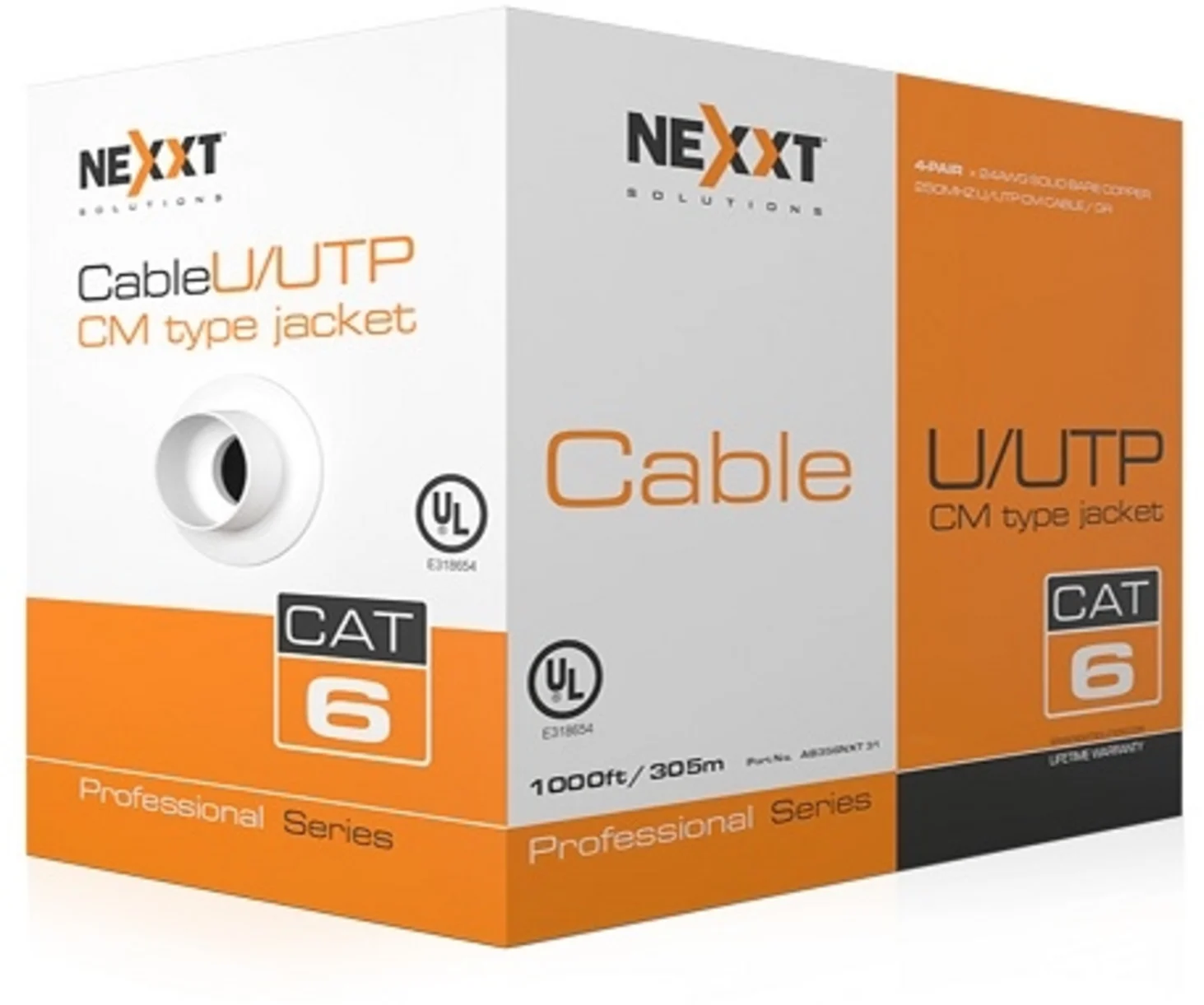 Imagen 0 de Cable de Red Nexxt CAT6 UTP 24AWG CM 305mts Color GRIS
