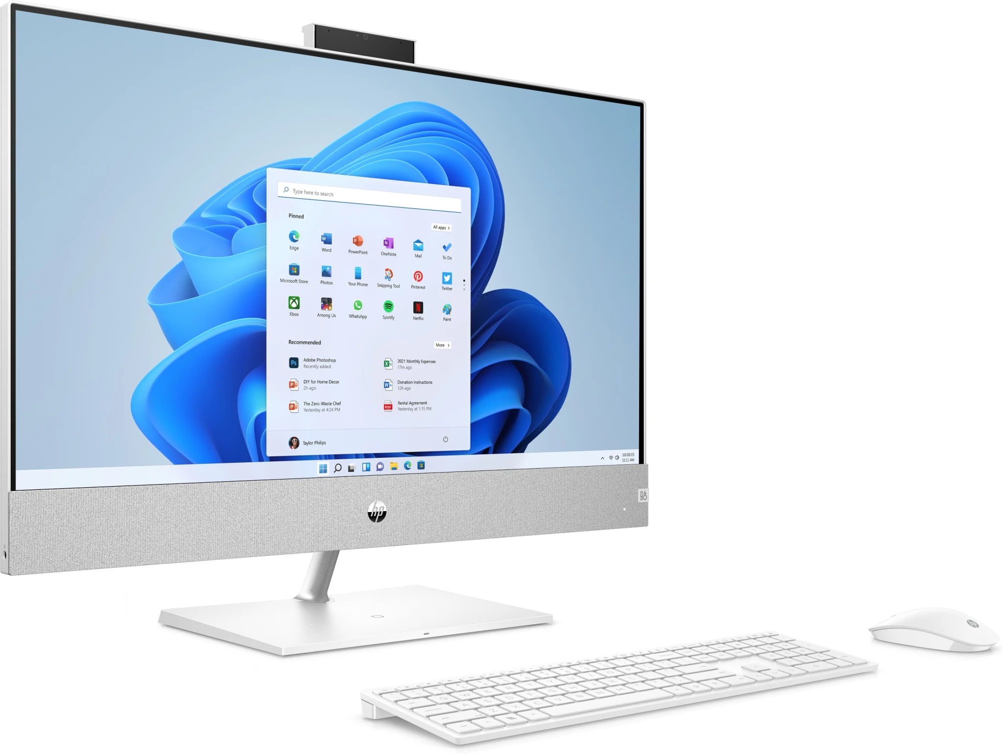 Imagen 1 de Computador HP AIO Pavilion AMD Ryzen 5 5500U RM 16GB SSD 512GB 27" W11H