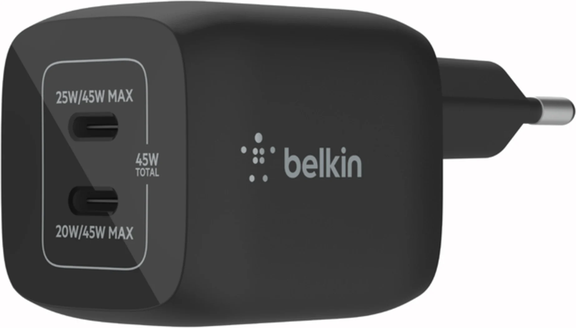 Imagen 0 de Cargador 45W Max 2x USB-C Belkin Negro