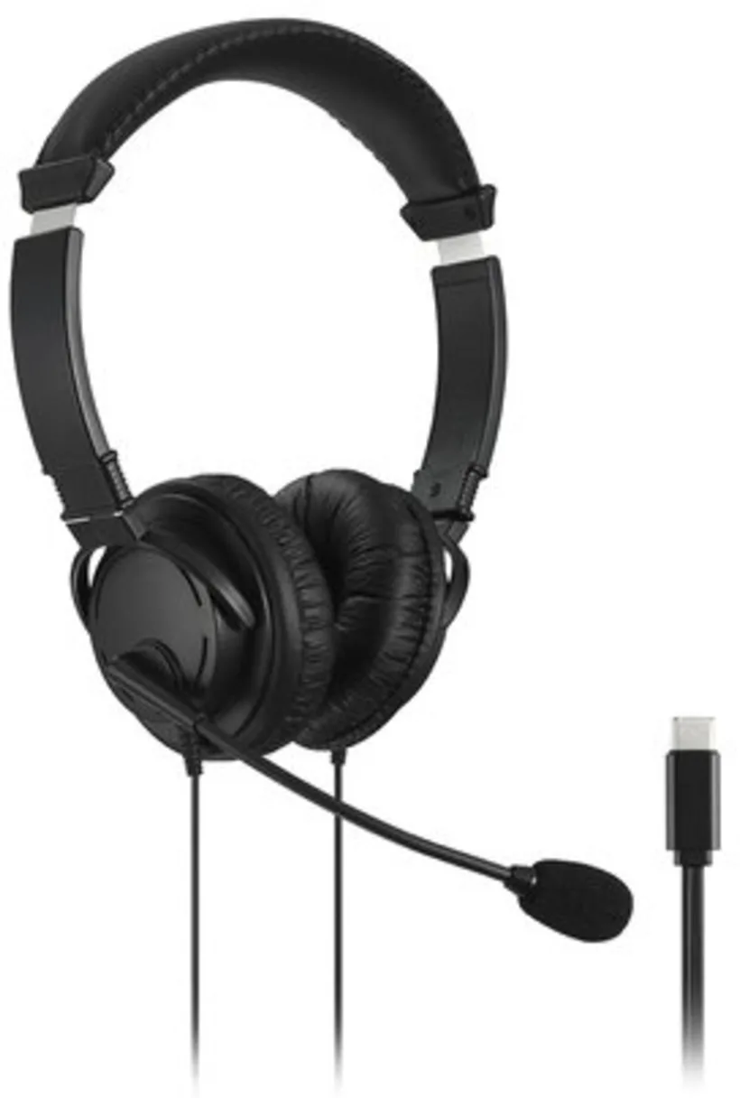 Imagen 0 de Audífonos Alámbricos Kensington Con Micrófono HiFi Conector USB-C Color Negro