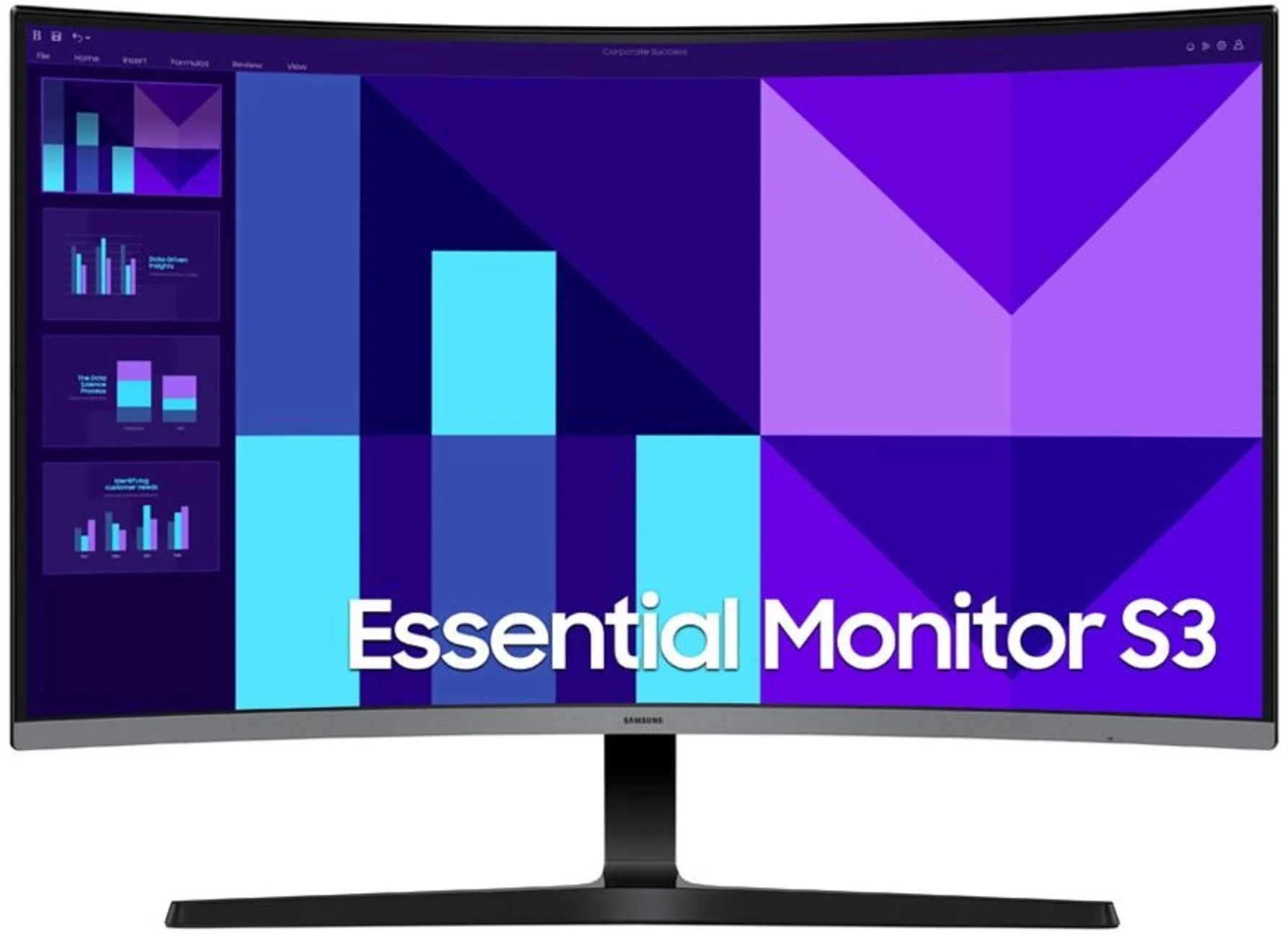 Imagen 0 de Monitor Curvo Samsung Essential Monitor S3 S39GD 32"FHD VA VGA HDMI 100Hz 4(GTG)