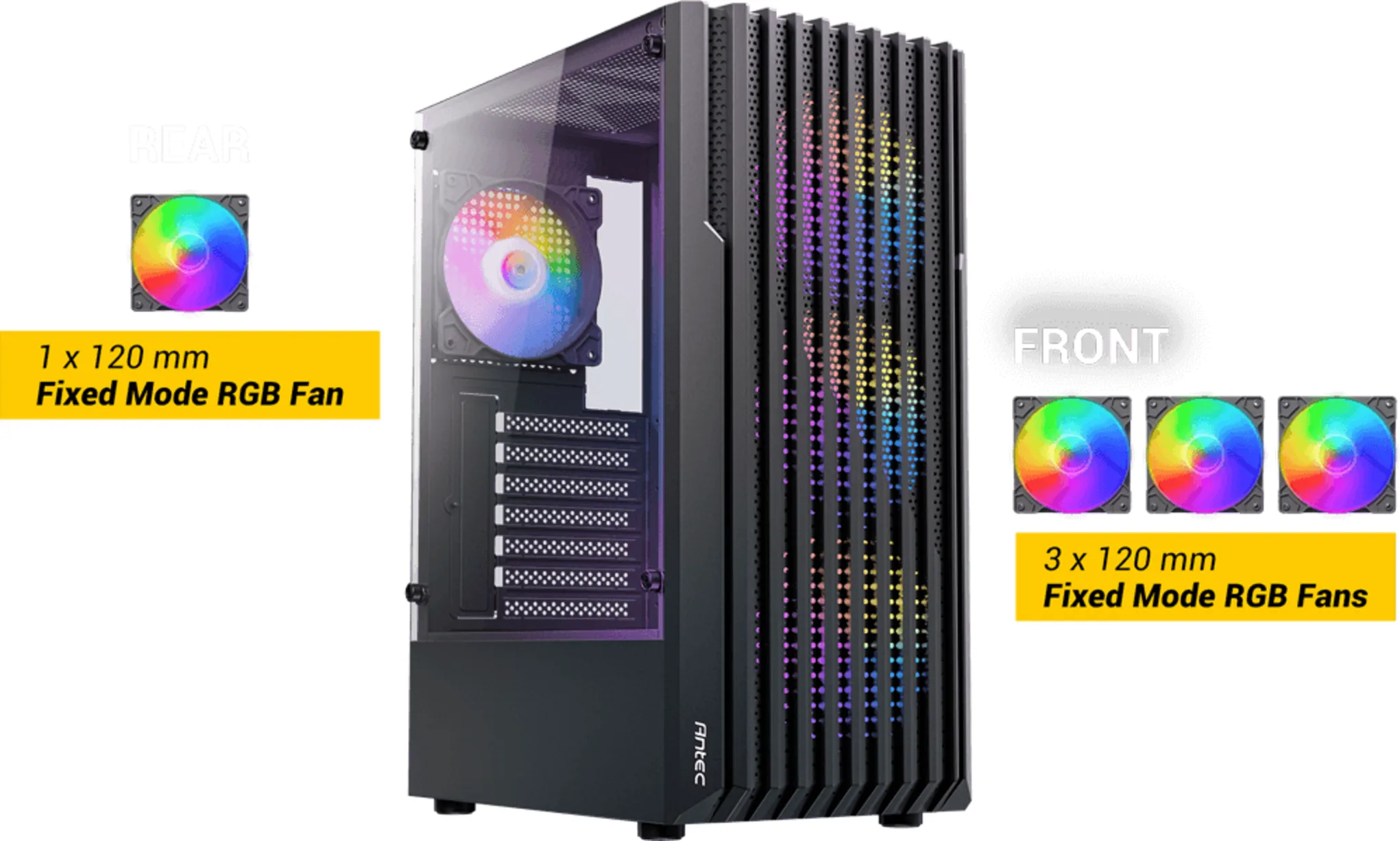 Imagen 1 de PC GAMER ESGAMING I5-12600K | 32GB RGB (2x16) | 1TB NVMe | RTX 5060 8GB | FAN TJ400 | WiFi | FreeDOS INTEL
