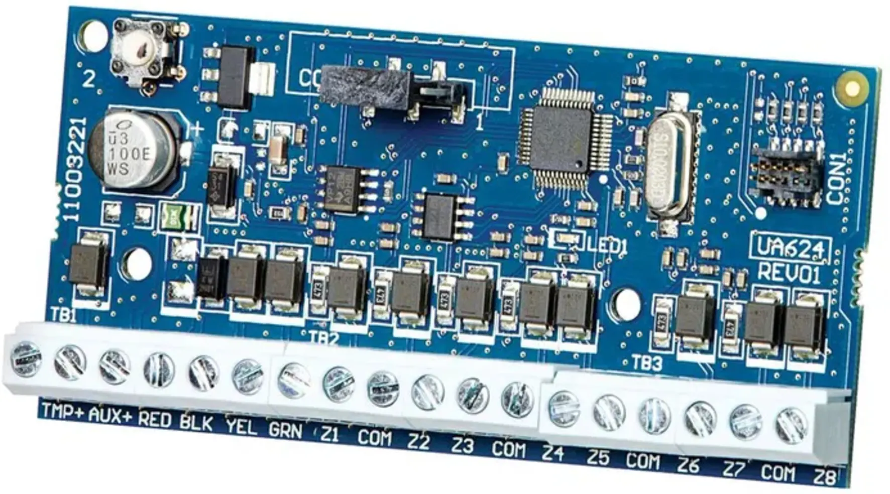 Imagen 0 de HSM2108. Modulo DSC de expancion de zonas cableadas. 8 zonas alimentacion auxiliar 125mA.